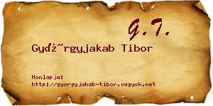 Györgyjakab Tibor névjegykártya